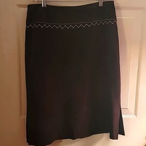 BCBG HTF Brown Suede Skirt Size 10